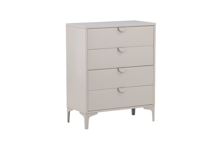 VENTURE DESIGN Piring kommode, m. 4 skuffer - beige stl