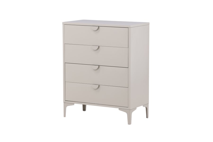 VENTURE DESIGN Piring kommode, m. 4 skuffer - beige stl