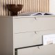 VENTURE DESIGN Piring kommode, m. 4 skuffer - beige stl
