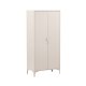 VENTURE DESIGN Piring garderobe, m. 2 drer, 3 hyller og hengestang - beige stl (H:183)