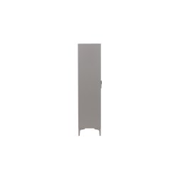VENTURE DESIGN Piring garderobeskab, m. 2 l�ger, 3 hylder og b�jlestang - lysegr� st�l (H:183) - Venture Design