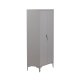 VENTURE DESIGN Piring garderobe, m. 2 drer, 3 hyller og hengerstang - lysegr stl (H:183)