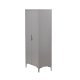 VENTURE DESIGN Piring garderobe, m. 2 drer, 3 hyller og hengerstang - lysegr stl (H:183)