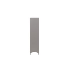 VENTURE DESIGN Piring garderobeskab, m. 2 l�ger, 3 hylder og b�jlestang - lysegr� st�l (H:183) - Venture Design