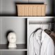 VENTURE DESIGN Piring garderobe, m. 2 drer, 3 hyller og hengerstang - lysegr stl (H:183)