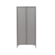 VENTURE DESIGN Piring garderobe, m. 2 drer, 3 hyller og hengerstang - lysegr stl (H:183)
