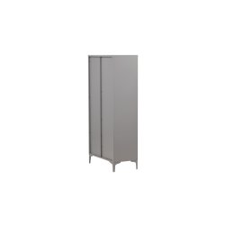 VENTURE DESIGN Piring garderobeskab, m. 2 l�ger, 3 hylder og b�jlestang - lysegr� st�l (H:183) - Venture Design