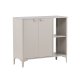 VENTURE DESIGN Piring skjenk, m. 2 drer og 2 hyller - beige stl