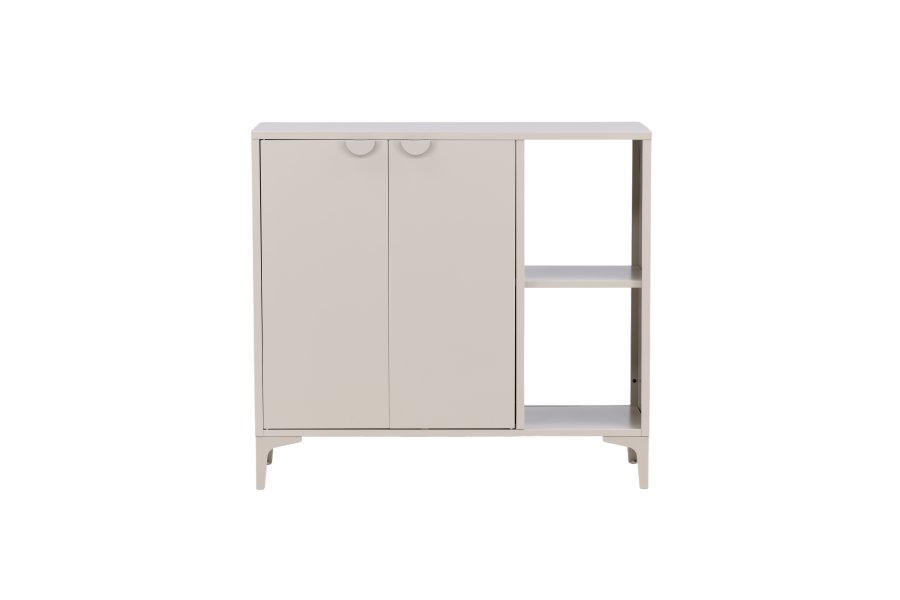 VENTURE DESIGN Piring skjenk, m. 2 drer og 2 hyller - beige stl
