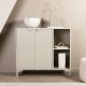 VENTURE DESIGN Piring skjenk, m. 2 drer og 2 hyller - beige stl