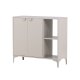 VENTURE DESIGN Piring skjenk, m. 2 drer og 2 hyller - beige stl