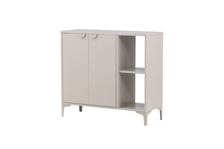 VENTURE DESIGN Piring skjenk, m. 2 drer og 2 hyller - beige stl