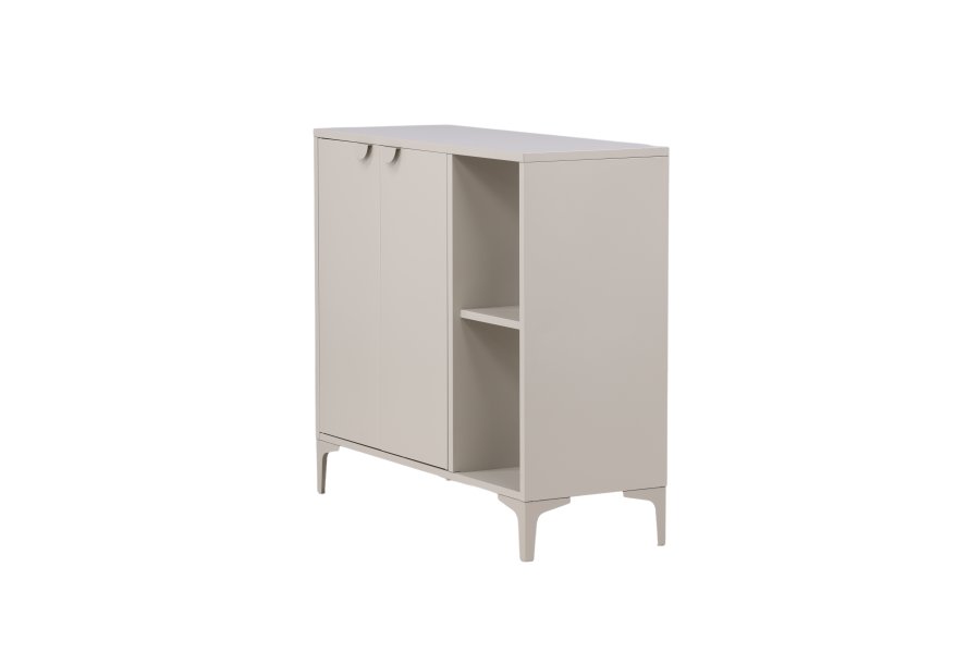 VENTURE DESIGN Piring skjenk, m. 2 drer og 2 hyller - beige stl
