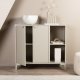 VENTURE DESIGN Piring skjenk, m. 2 drer og 2 hyller - beige stl