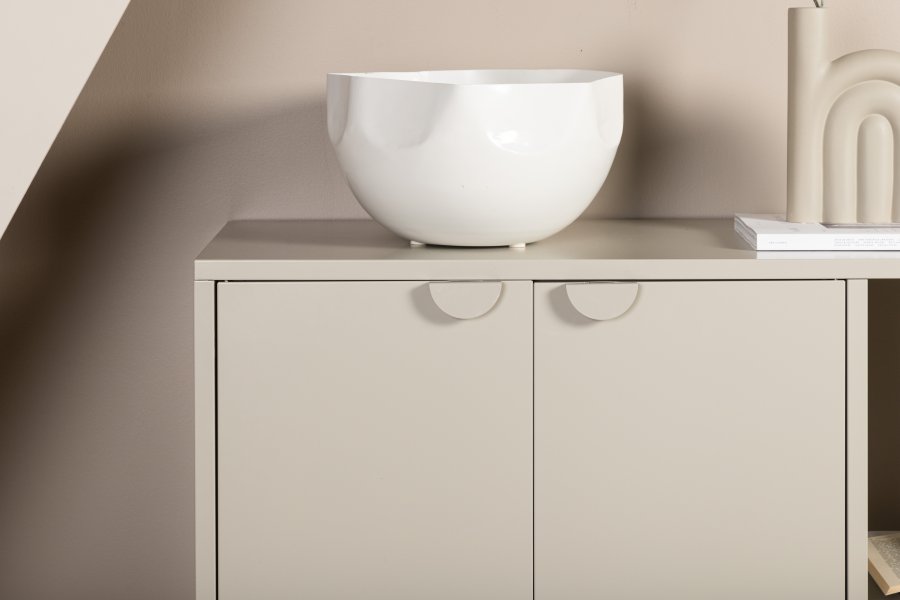 VENTURE DESIGN Piring skjenk, m. 2 drer og 2 hyller - beige stl