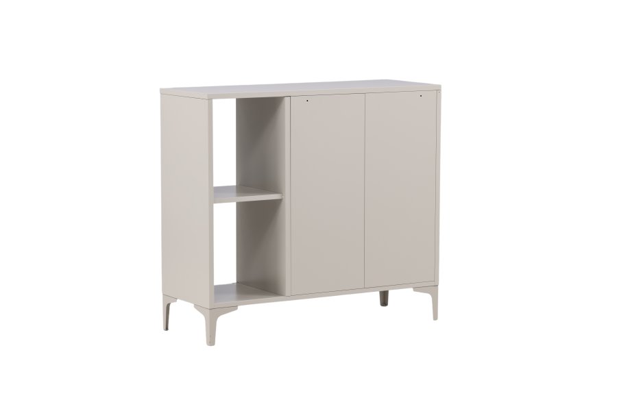 VENTURE DESIGN Piring skjenk, m. 2 drer og 2 hyller - beige stl