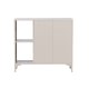 VENTURE DESIGN Piring skjenk, m. 2 drer og 2 hyller - beige stl