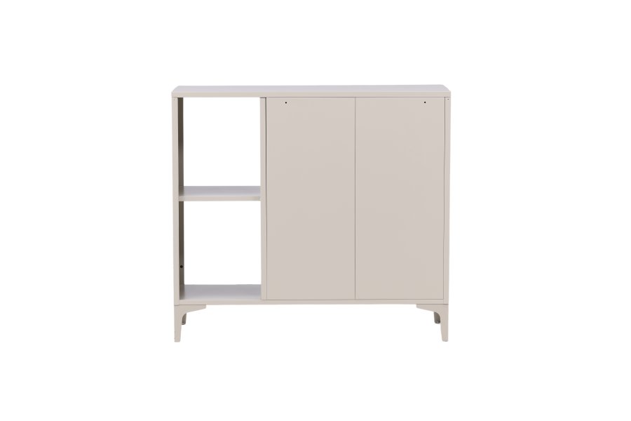 VENTURE DESIGN Piring skjenk, m. 2 drer og 2 hyller - beige stl