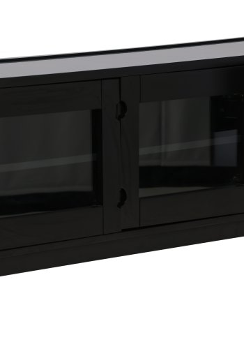 VENTURE DESIGN Alcoa skjenk, m. 2 drer og 2 skuffer - sort MDF