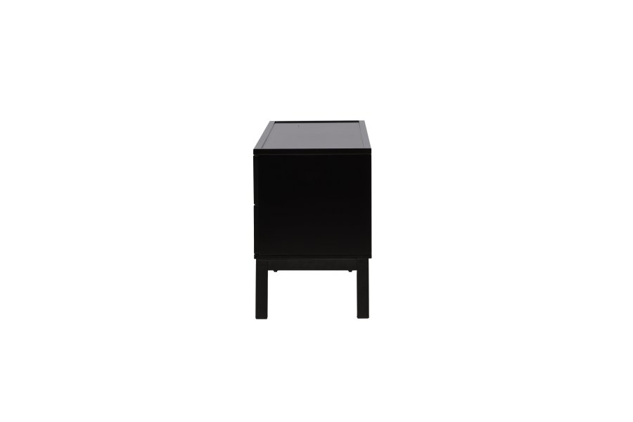 VENTURE DESIGN Alcoa skjenk, m. 2 drer og 2 skuffer - sort MDF