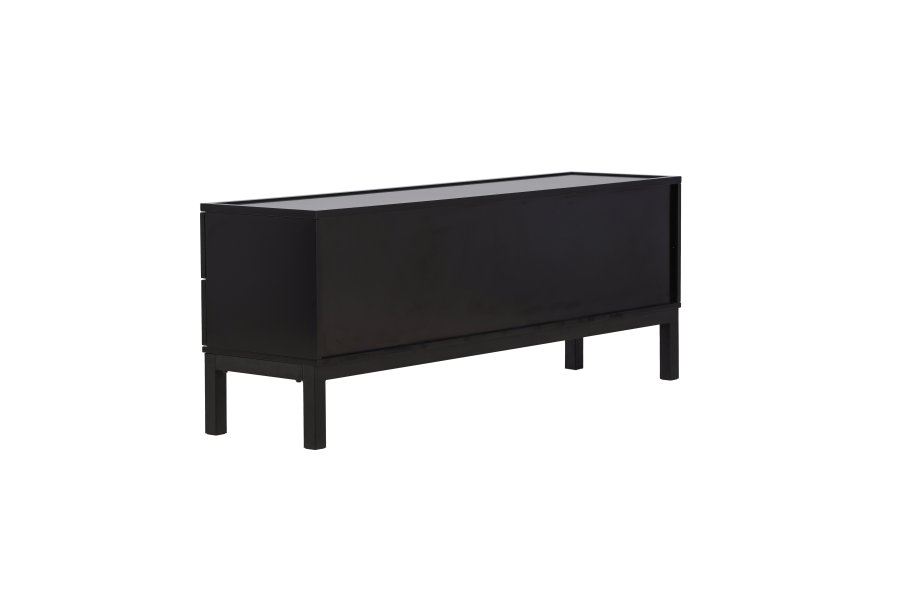 VENTURE DESIGN Alcoa skjenk, m. 2 drer og 2 skuffer - sort MDF