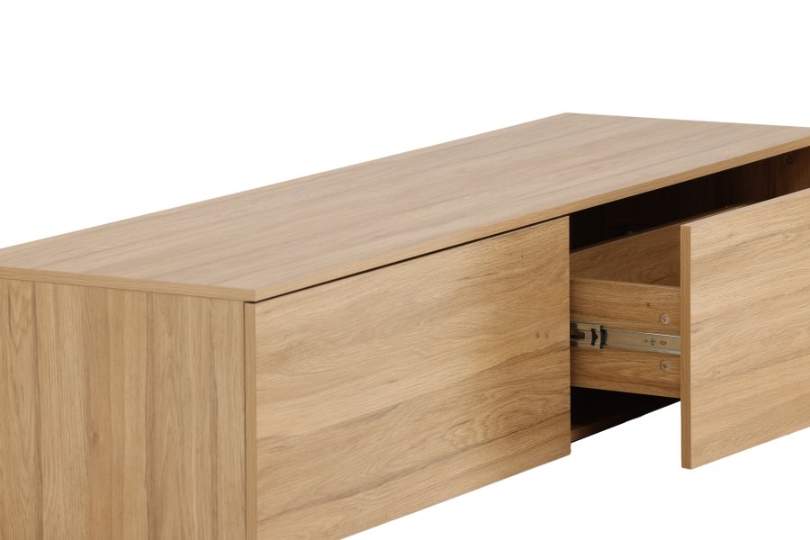 VENTURE DESIGN Frihamn Wandschrank, m. 2 Schubladen – natürliches MDF