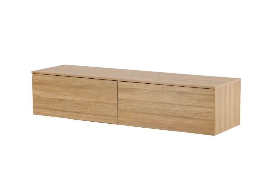 VENTURE DESIGN Frihamn Wandschrank, m. 2 Schubladen – natürliches MDF