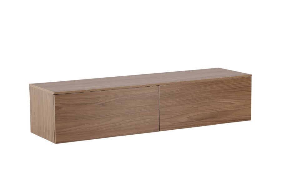 VENTURE DESIGN Frihamn veggskap, m. 2 skuffer - valntt MDF