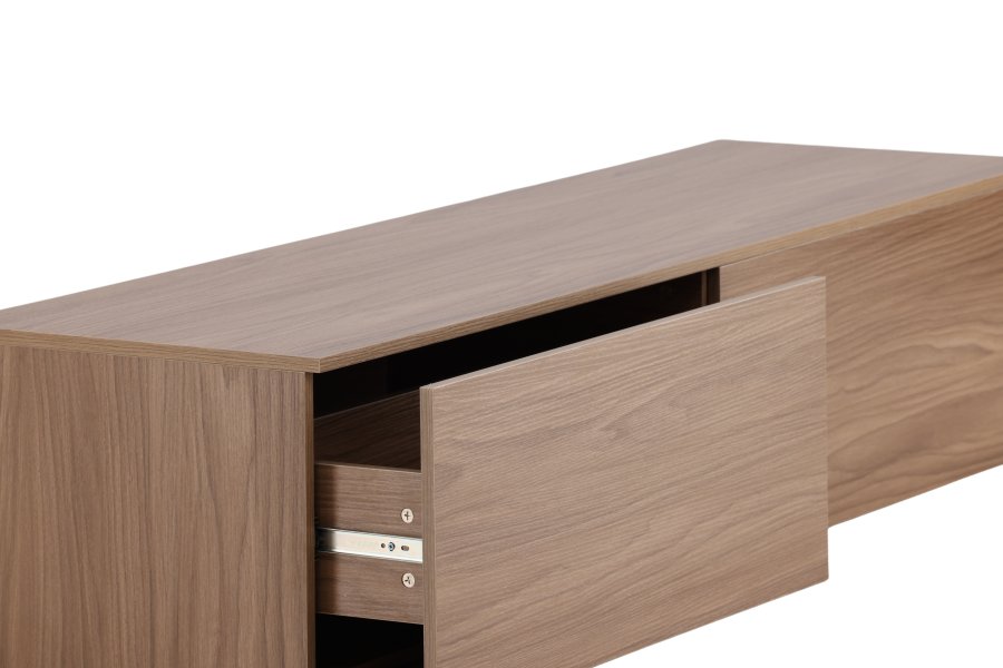 VENTURE DESIGN Frihamn veggskap, m. 2 skuffer - valntt MDF
