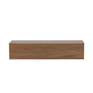 VENTURE DESIGN Frihamn vggskp, m. 2 ldor - valnt MDF