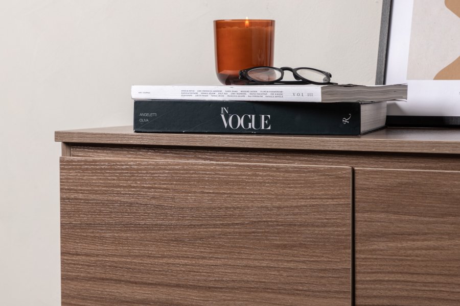 VENTURE DESIGN Corpus skjenk, m. 2 drer og 2 skuffer - valntt MDF