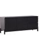 VENTURE DESIGN Corpus Sideboard, m. 2 Türen und 2 Schubladen – schwarzes MDF