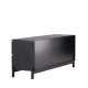 VENTURE DESIGN Corpus Sideboard, m. 2 Türen und 2 Schubladen – schwarzes MDF