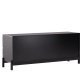VENTURE DESIGN Corpus Sideboard, m. 2 Türen und 2 Schubladen – schwarzes MDF