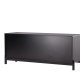 VENTURE DESIGN Corpus Sideboard, m. 2 Türen und 2 Schubladen – schwarzes MDF