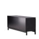 VENTURE DESIGN Corpus Sideboard, m. 2 Türen und 2 Schubladen – schwarzes MDF