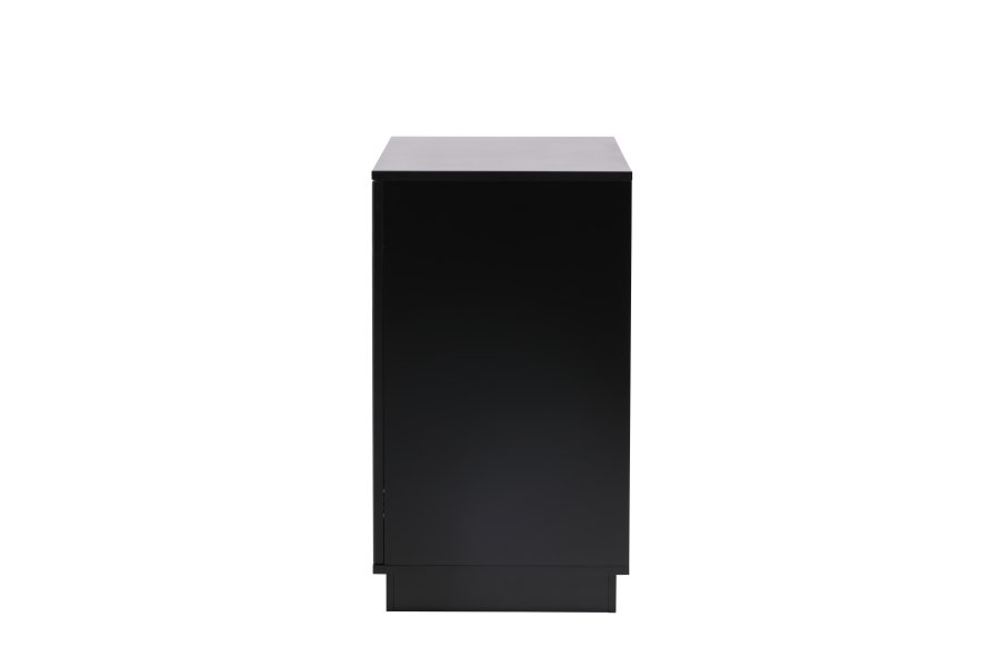 VENTURE DESIGN Lenox skjenk, m. 2 drer og 2 hyller - sort MDF