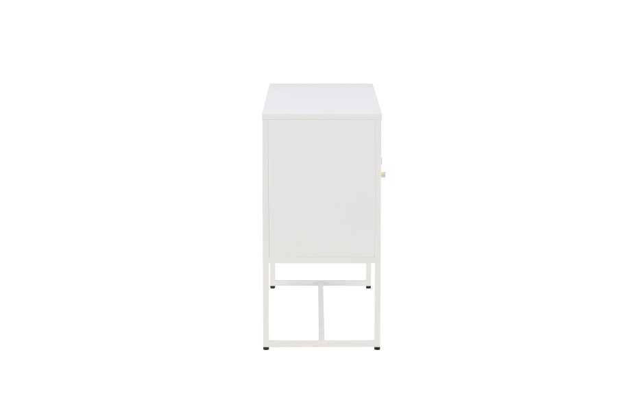 VENTURE DESIGN Malla skjenk, m. 3 drer og 2 hyller - hvit stl