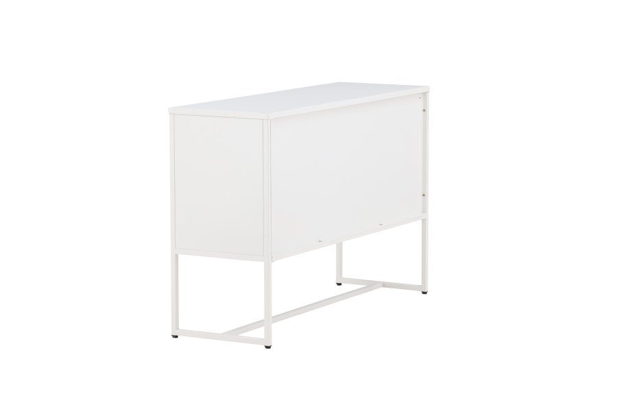 VENTURE DESIGN Malla skjenk, m. 3 drer og 2 hyller - hvit stl