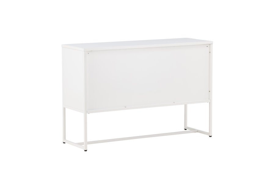 VENTURE DESIGN Malla skjenk, m. 3 drer og 2 hyller - hvit stl