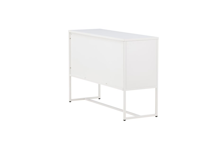 VENTURE DESIGN Malla skjenk, m. 3 drer og 2 hyller - hvit stl