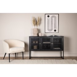 Malla sknk, m. 3 lger og 2 hylder hvid stl