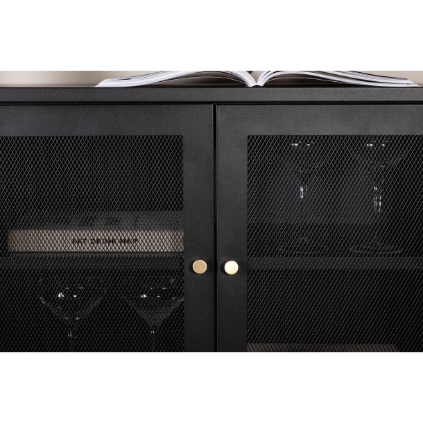 Malla sknk, m. 3 lger og 2 hylder hvid stl