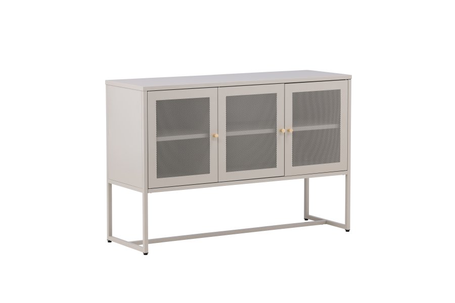 VENTURE DESIGN Malla skjenk, m. 3 drer og 2 hyller - beige stl
