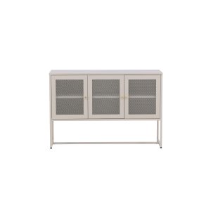 VENTURE DESIGN Malla skänk, m. 3 dörrar och 2 hyllor - beige stl