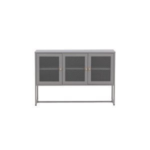 VENTURE DESIGN Malla skänk, m. 3 dörrar och 2 hyllplan - grtt stl