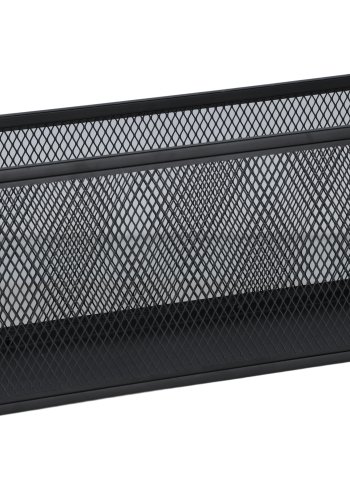 VENTURE DESIGN Netz sidebord, rektangulrt - svart stl (110x30)