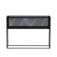 VENTURE DESIGN Netz sidebord, rektangulrt - svart stl (110x30)