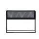 VENTURE DESIGN Netz sidebord, rektangulrt - svart stl (110x30)