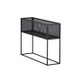 VENTURE DESIGN Netz sidebord, rektangulrt - svart stl (110x30)